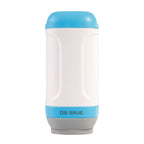 DR. SAVE UNO VAC202 blue and white mini vacuum pump front view