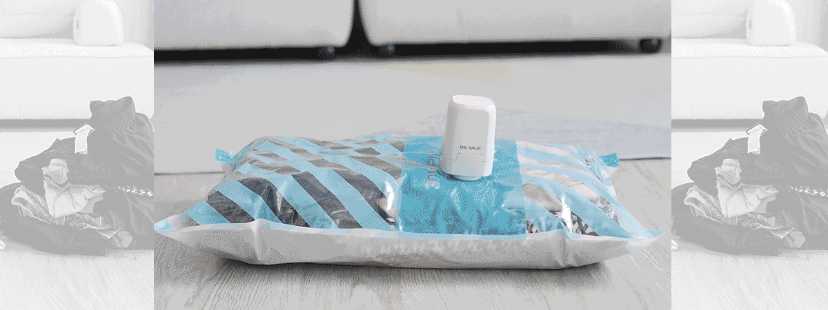 DR. SAVE Magic deflating a clothing compression bag