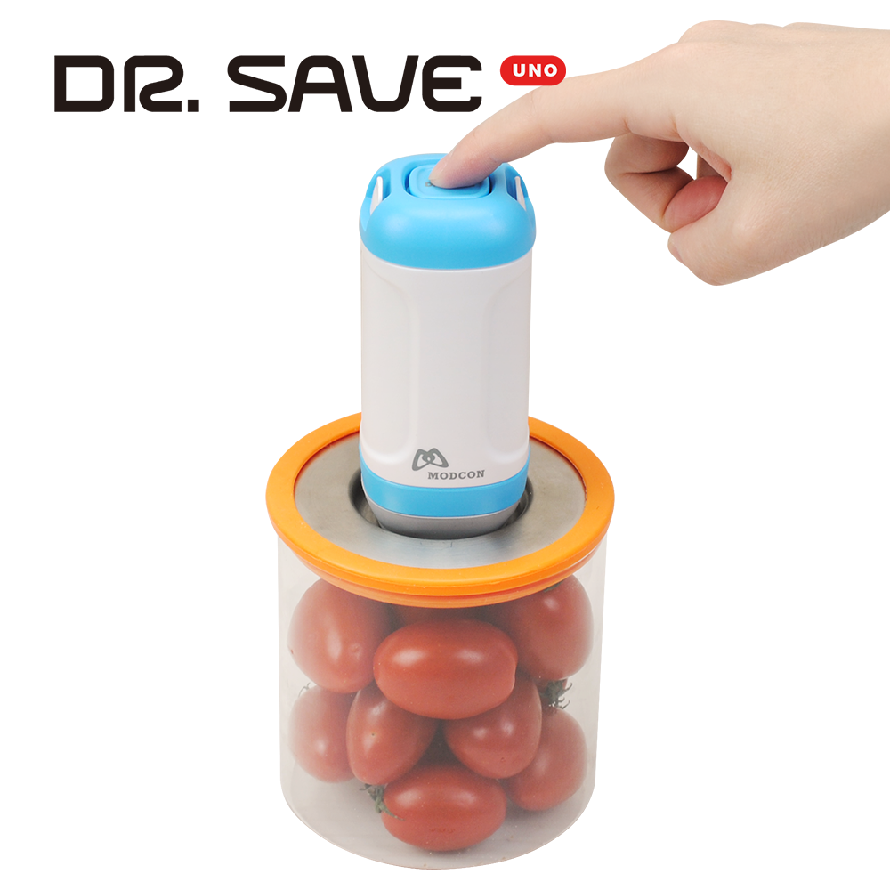 Food Saving Handheld Vacuum Sealer DR. SAVE UNO Food Set with 10 vacuum food bags